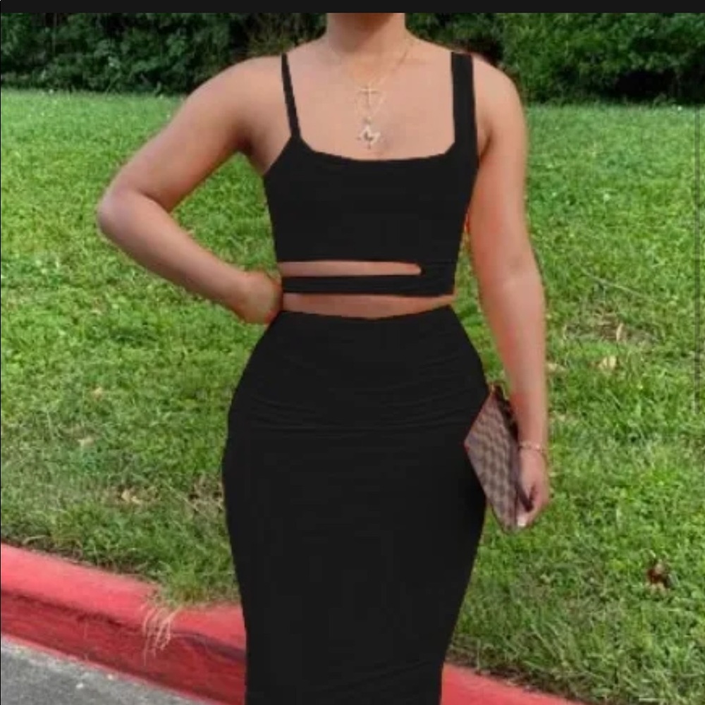 Two piece skirt set , worn once